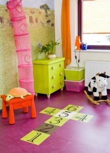 Bild Linoleum Kinderzimmer